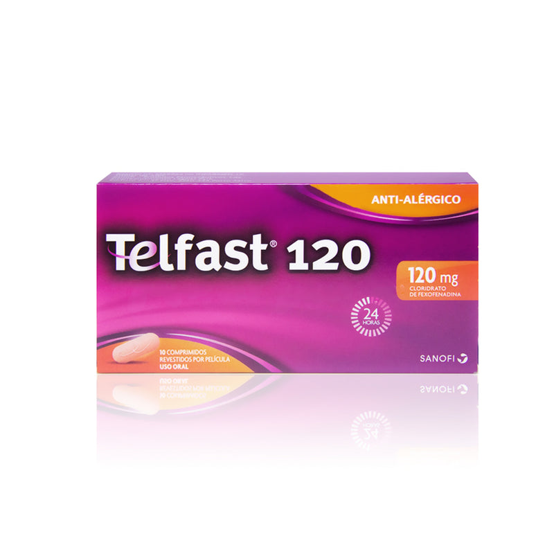 Telfast 120, 120 mg x 10 comp rev - Farmácia Garcia
