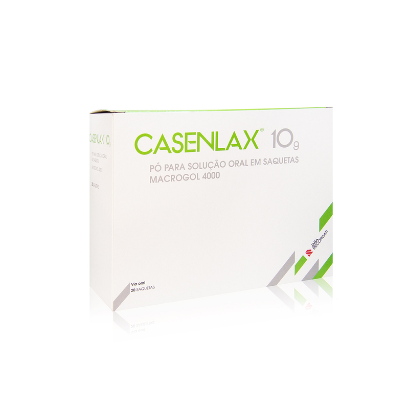 Casenlax, 10000 mg x 20 pó sol oral saq - Farmácia Garcia