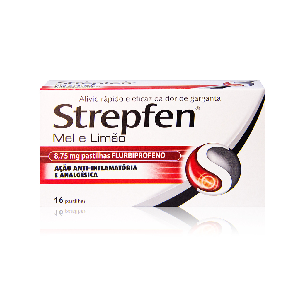 Strepfen Mel e limão, 8,75 mg x 16 pst - Farmácia Garcia