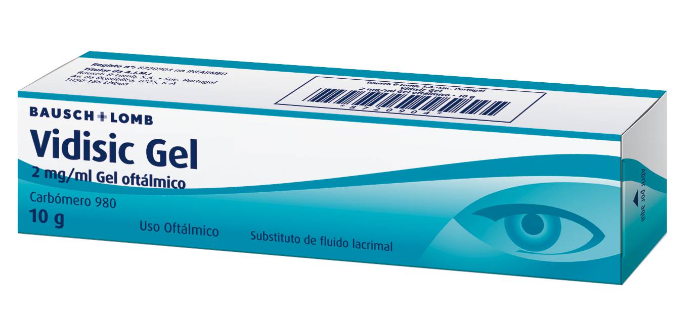 Vidisic Gel, 2 mg/g-10 g x 1 gel oft bisnaga - Farmácia Garcia