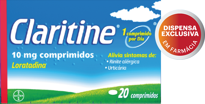 Claritine, 10 mg x 20 comp - Farmácia Garcia