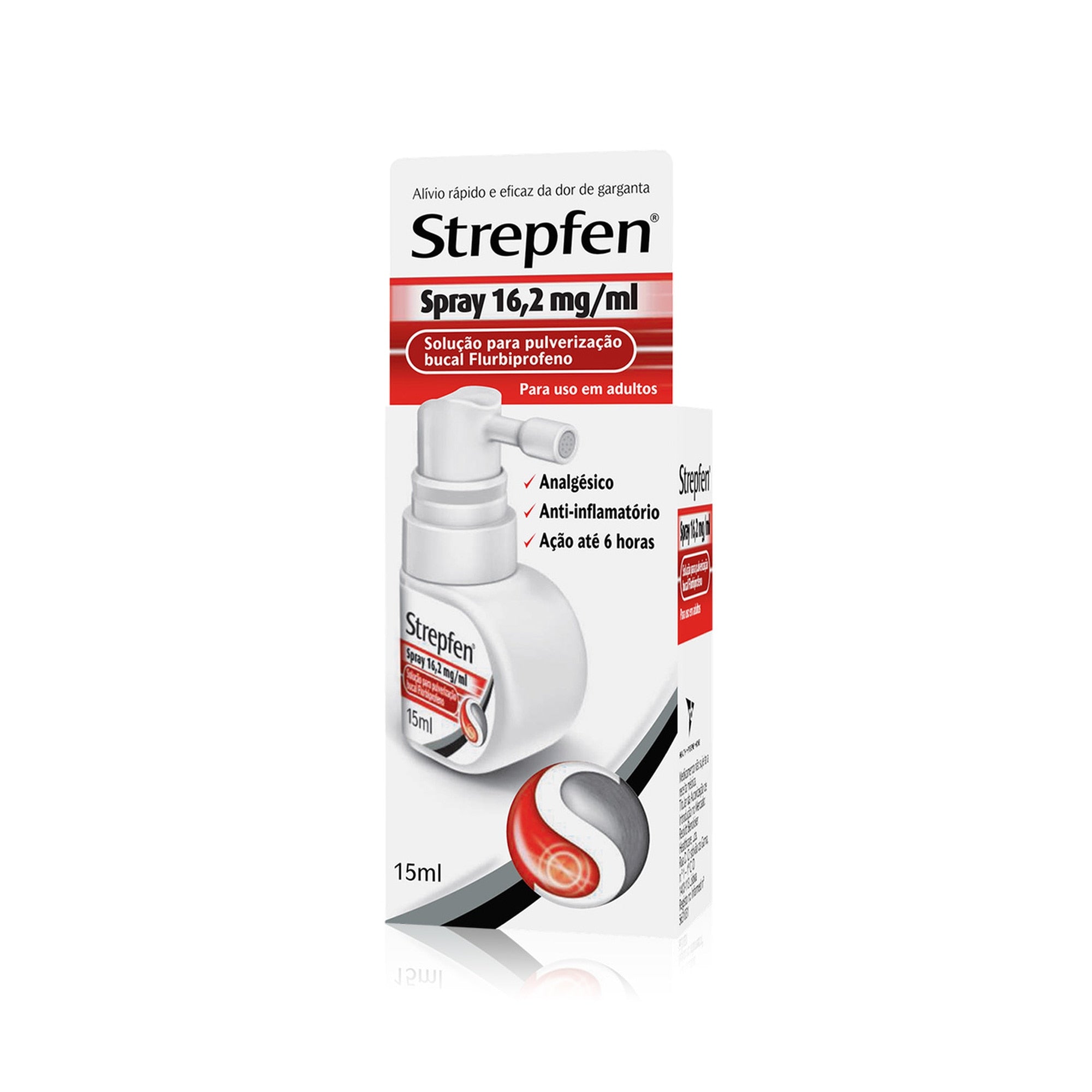 Strepfen Spray, 16,2 mg/mL-15mL x 1 sol pulv bucal - Farmácia Garcia