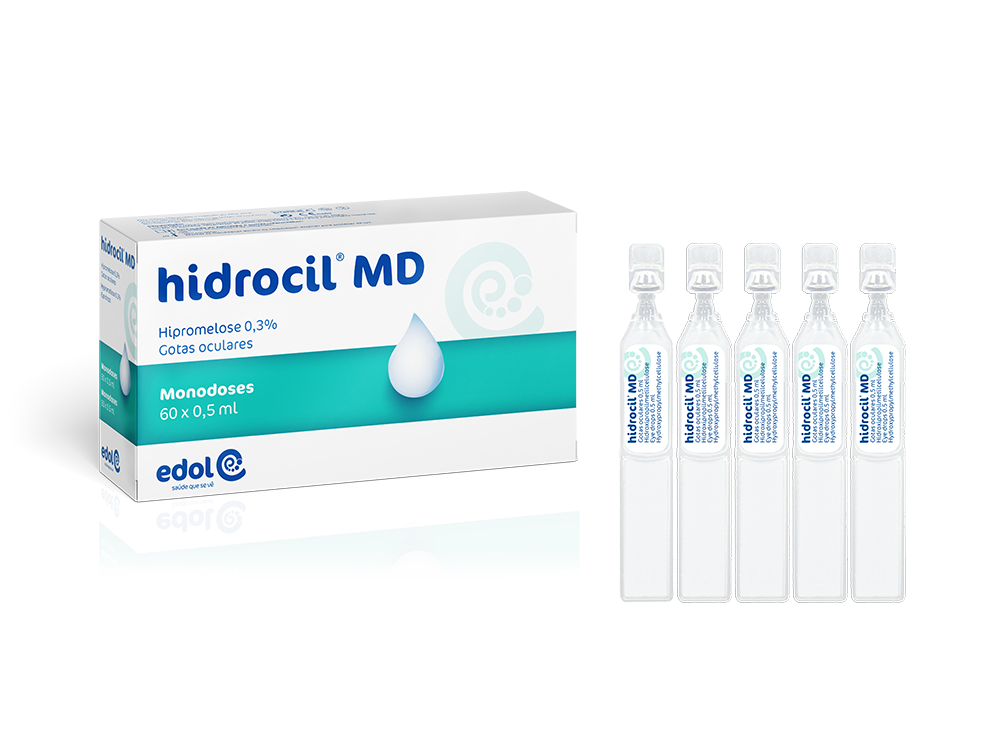 Hidrocil Md Sol Gotas Oft 0,3% 60x0,5ml - Farmácia Garcia