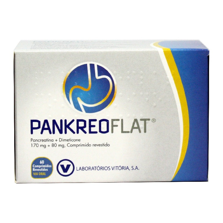 Pankreoflat 172/80 mg x 60 comp rev - Farmácia Garcia
