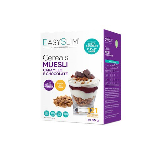 Muesli Cereais Caramelo e Chocolate 30g x7 - Farmácia Garcia