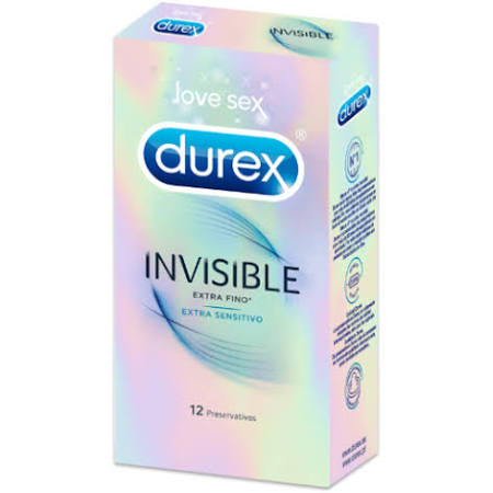 Durex® Invisible Extra Sensitivo Preservativos x12 - Farmácia Garcia