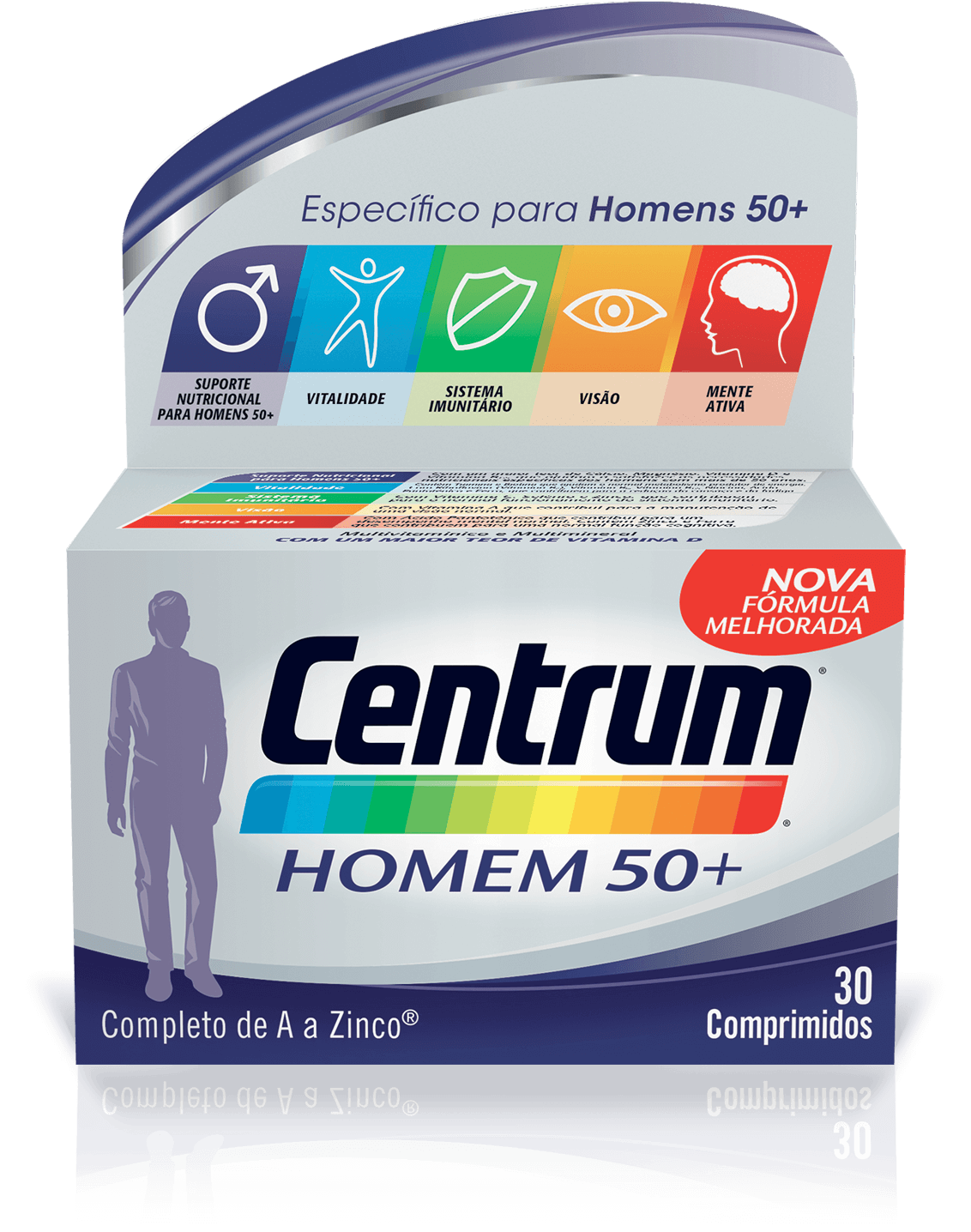 Centrum Homem 50+ Comprimidos x30 - Farmácia Garcia