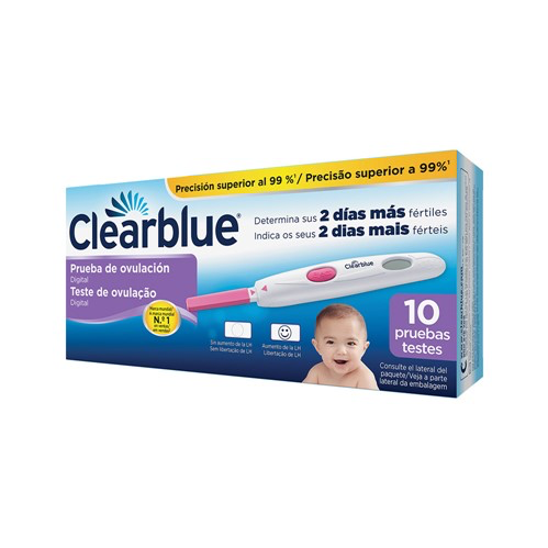 Clearblue Digital Teste Ovulação X 10 - Farmácia Garcia