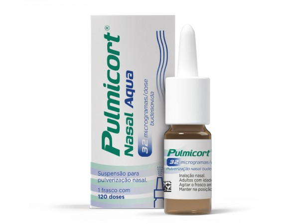 Pulmicort Nasal Aqua (120 doses), 32 mcg/dose x 1 susp pulv nasal - Farmácia Garcia