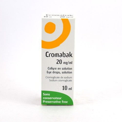 Cromabak, 20 mg/mL-10 mL x 1 sol col - Farmácia Garcia