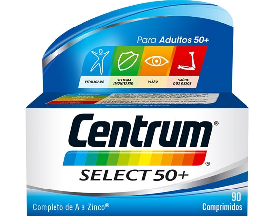 Centrum Select 50+ Comprimidos x90 - Farmácia Garcia