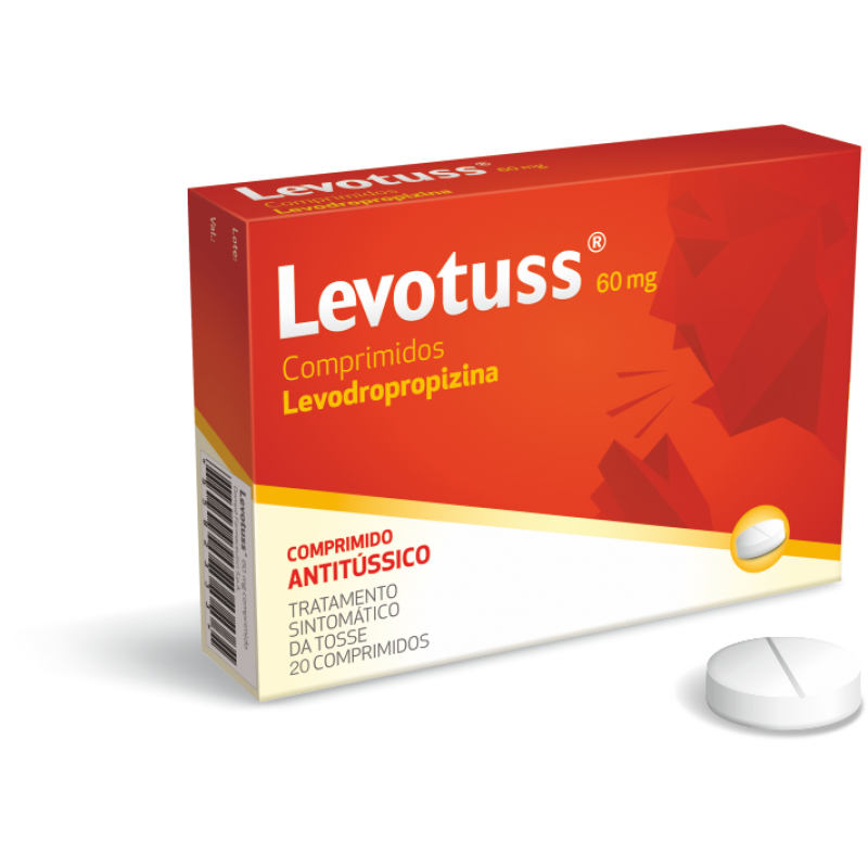 Levotuss, 60 mg x 20 comp - Farmácia Garcia