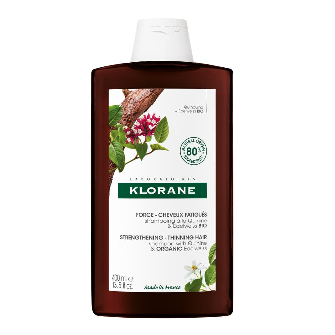 Klorane Capilar Champô Quinina & Edelvaisse BIO 400ml - Farmácia Garcia