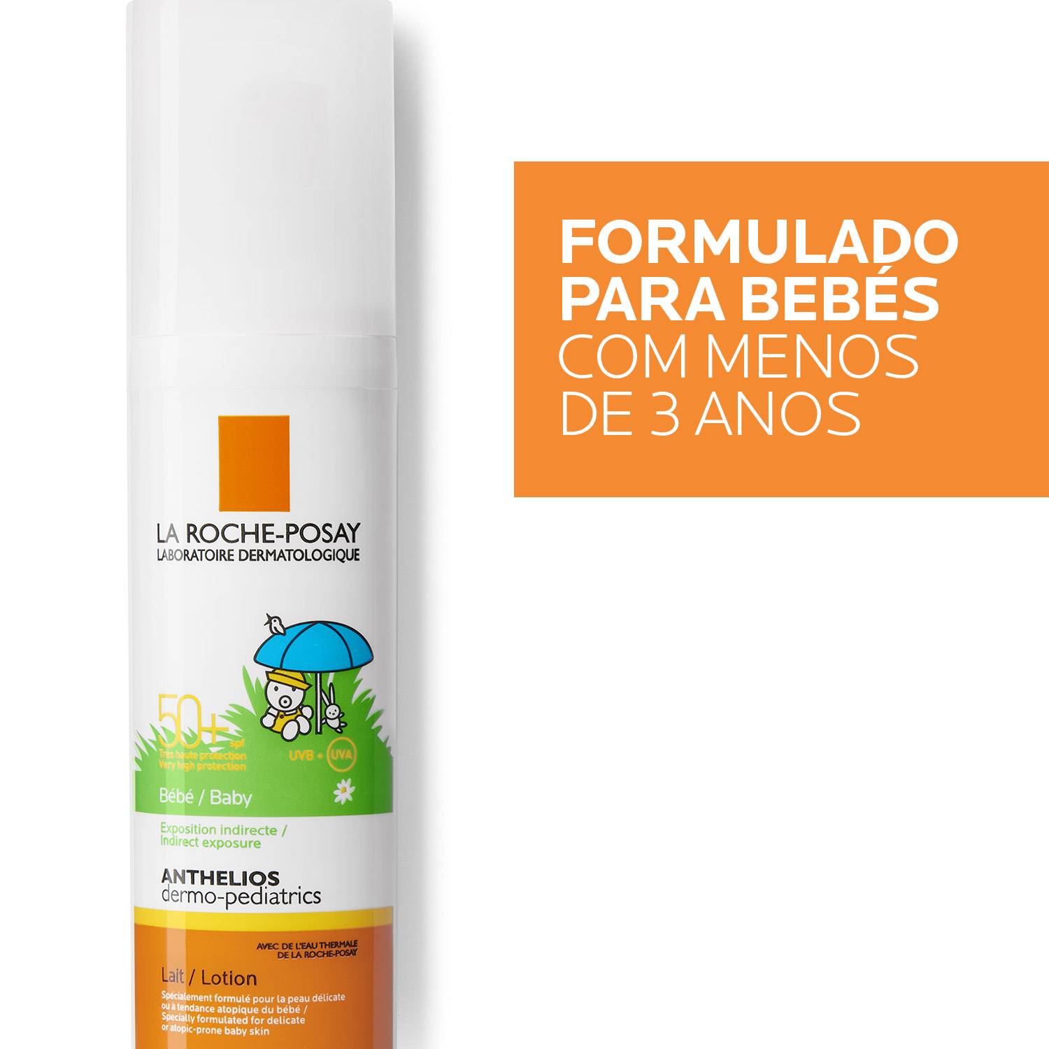Anthelios Leite Bebé Spf50+ Sem Perfume 50ml - Farmácia Garcia