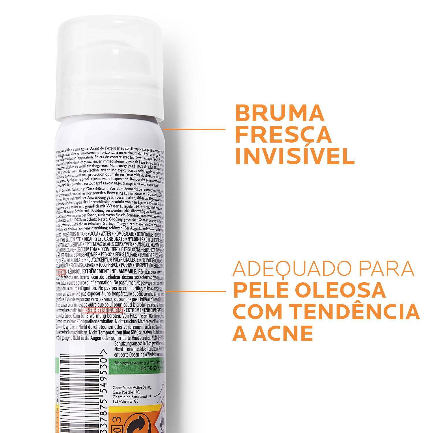 Anthelios Bruma de Rosto Anti-brilho SPF50 75ml - Farmácia Garcia