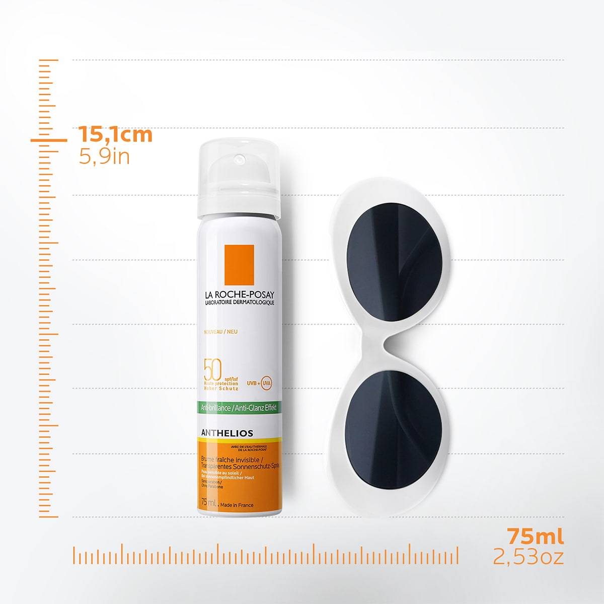Anthelios Bruma de Rosto Anti-brilho SPF50 75ml - Farmácia Garcia