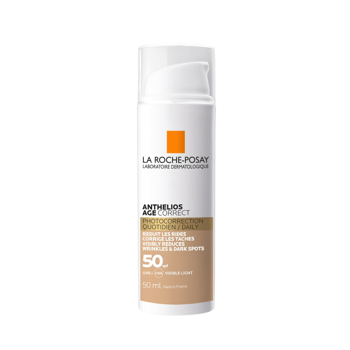 La Roche-Posay Anthelios Age Correct Com Cor SPF50 50ml - Farmácia Garcia