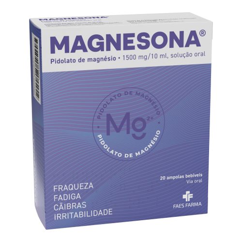 Magnesona 1500 mg/10ml Ampolas x20 - Farmácia Garcia