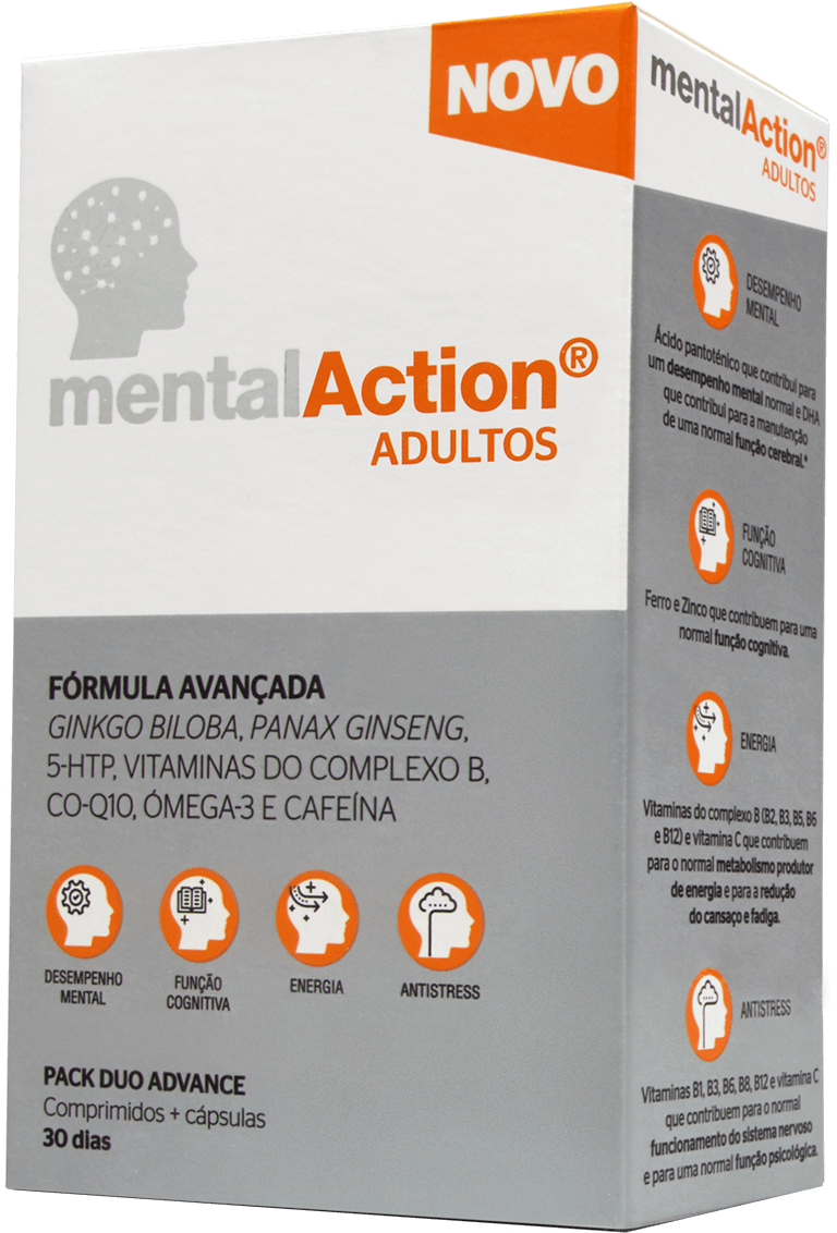 MentalAction Adulto 30 Comprimidos + 30 Cápsulas - Farmácia Garcia