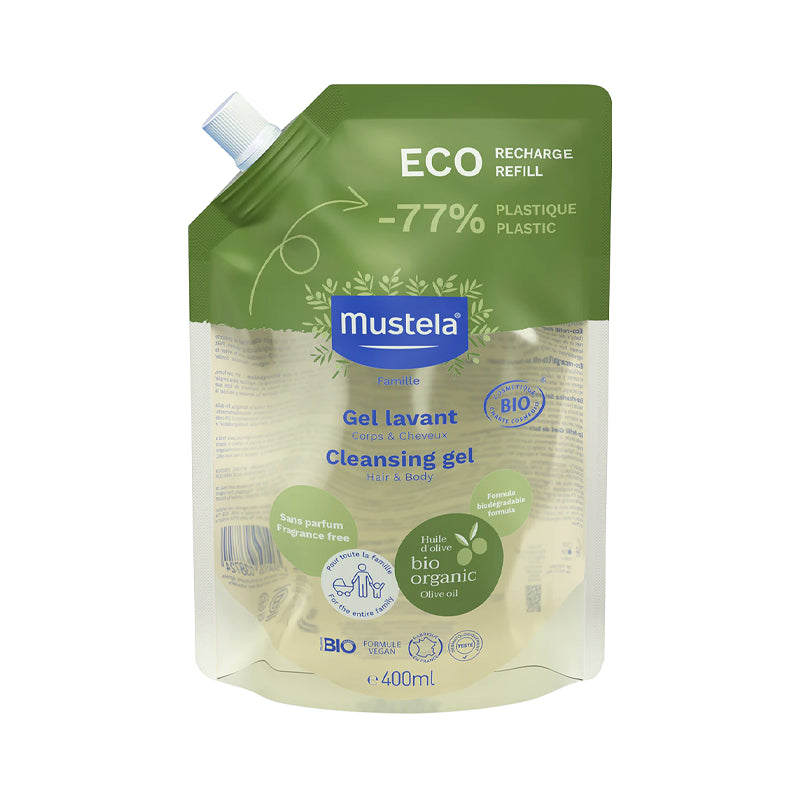 Mustela Bio Gel de Banho Eco Refill 400ml - Farmácia Garcia