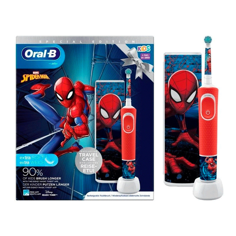 Oral B Kids Escova Elétrica Spider + Estojo - Farmácia Garcia