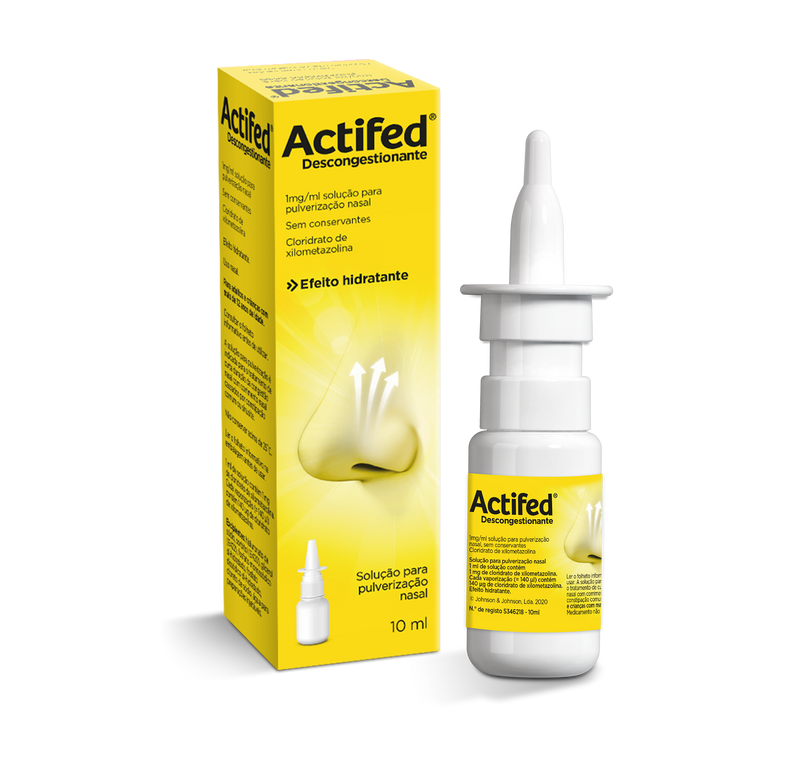 Actifed Descongestionante 1mg/ml Spray Nasal 10ml - Farmácia Garcia