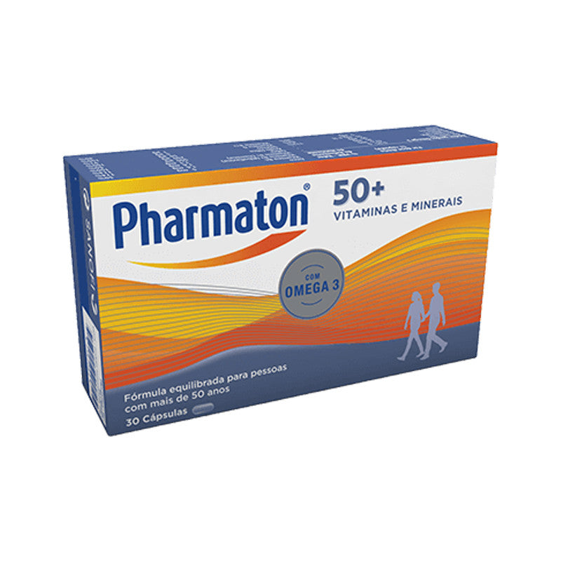 Pharmaton 50+ 30 Cápsulas - Farmácia Garcia