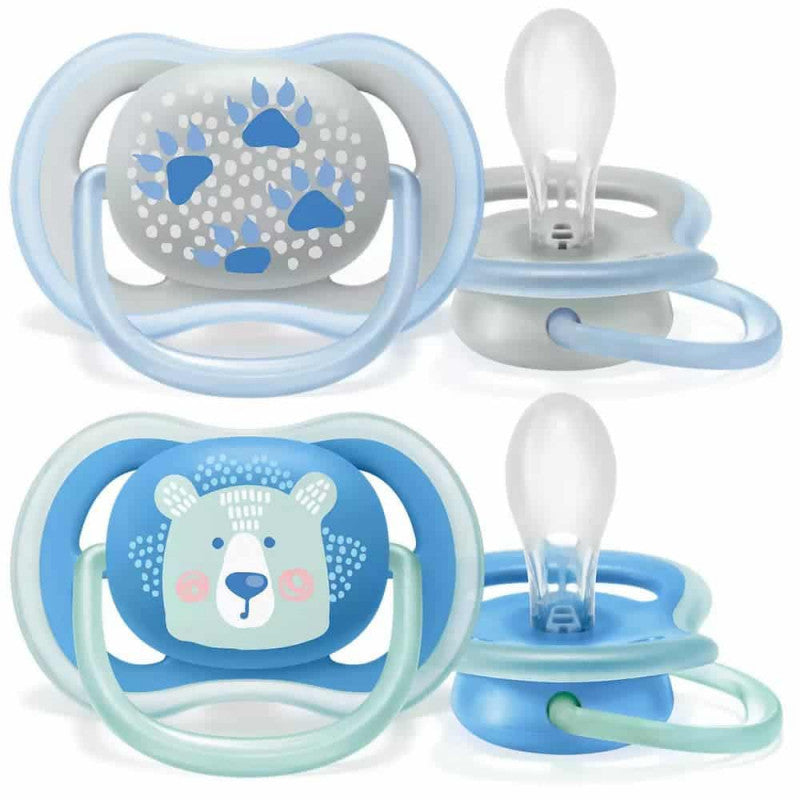 Philips Avent Chupeta Silicone Ultra Air 6-18m Boy x2 - Farmácia Garcia