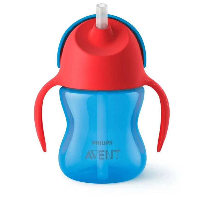 Philips Avent Copo Palha/Asa Azul/Vermelho 200ml 9m+ - Farmácia Garcia