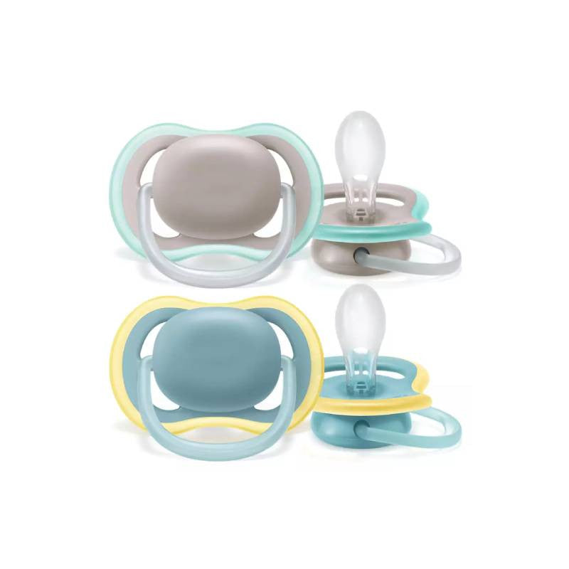 Philips Avent Chupeta Silicone Ultra Air 18m+ Noturnas Neutra x2 - Farmácia Garcia