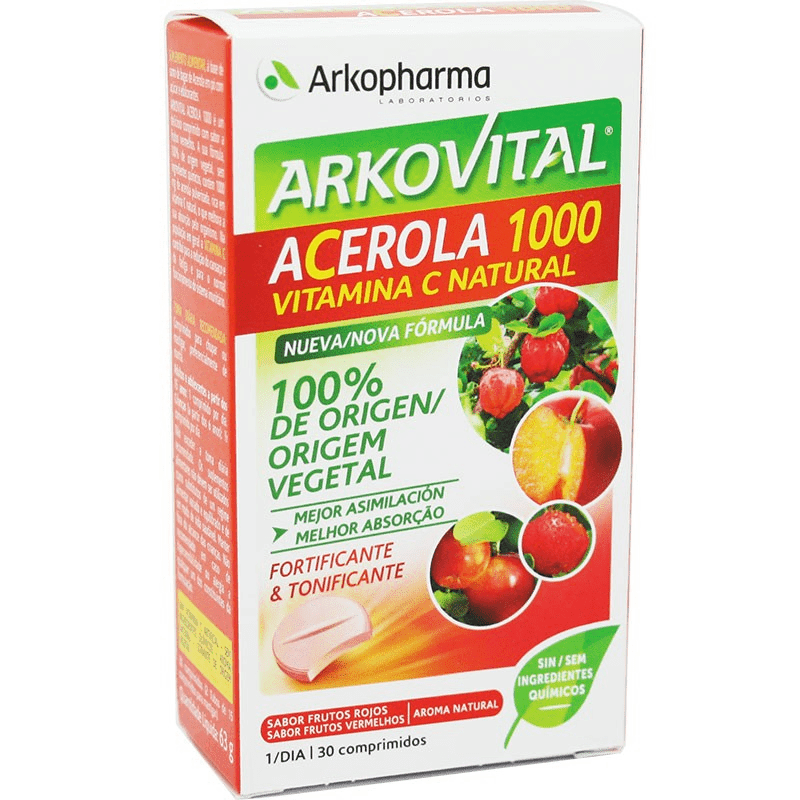 Arkovital Acerola 1000 Comprimidos x15 - Farmácia Garcia