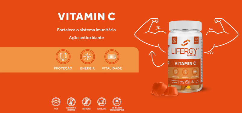 LIFERGY Vitamina C 45 Gomas - Farmácia Garcia