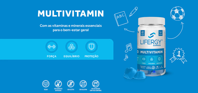 LIFERGY Multivitamin 60 Gomas - Farmácia Garcia