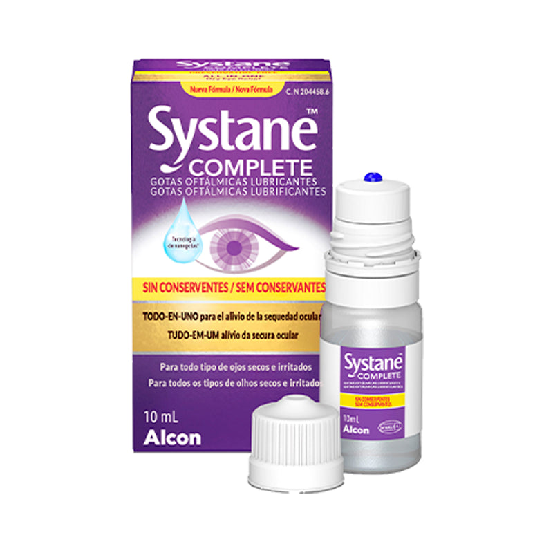 Systane Complete Sem Conservantes Solução Oftalmológica 10ml - Farmácia Garcia