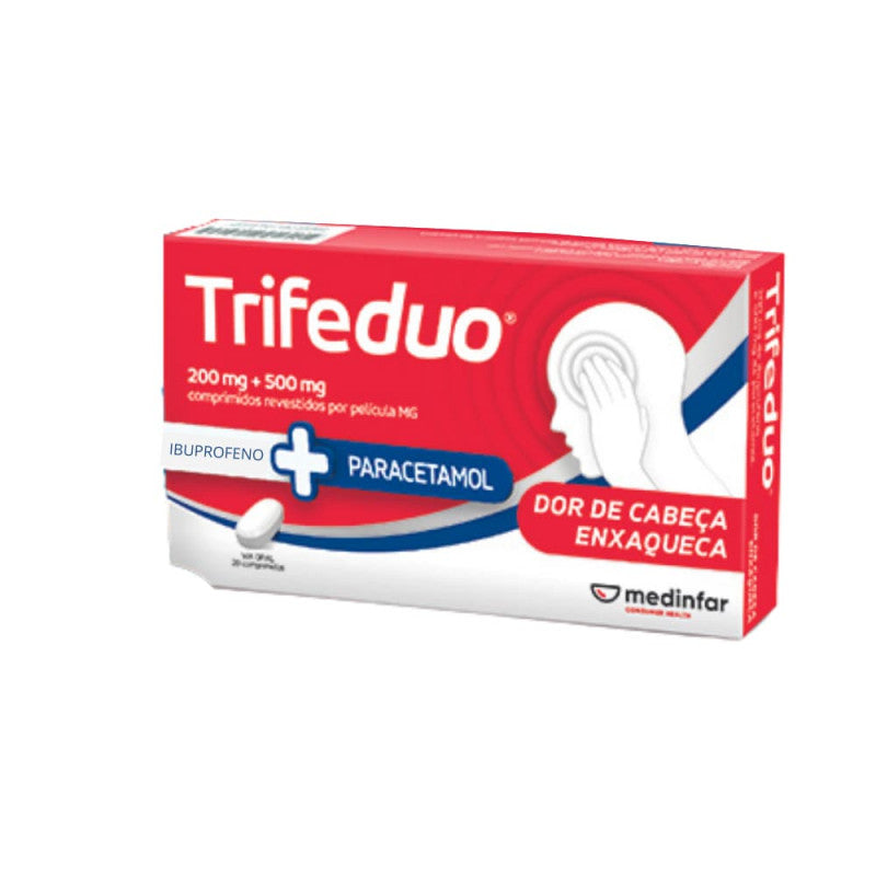 Trifeduo 200 mg + 500 mg Blister 20 Comprimidos Revestidos - Farmácia Garcia