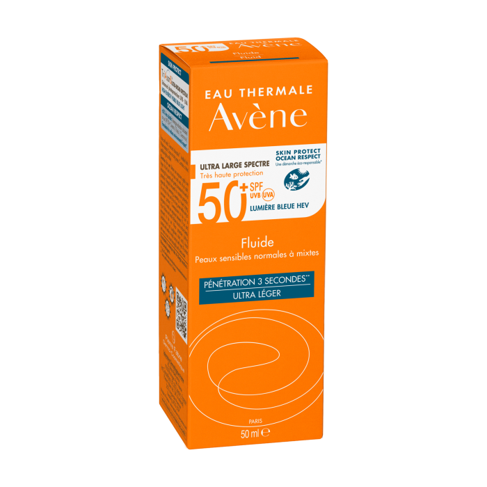 Avene Solar Fluído Spf50+ Pele Normal a Mista 50ml - Farmácia Garcia