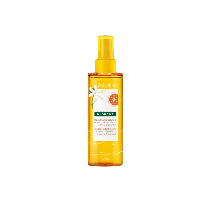 Klorane Solar Polysiane Óleo Seco SPF30 200ml - Farmácia Garcia