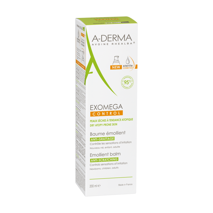 A-Derma Exomega Allegergo - Bálsamo Emoliente Cosmética Estéril 200ml - Farmácia Garcia