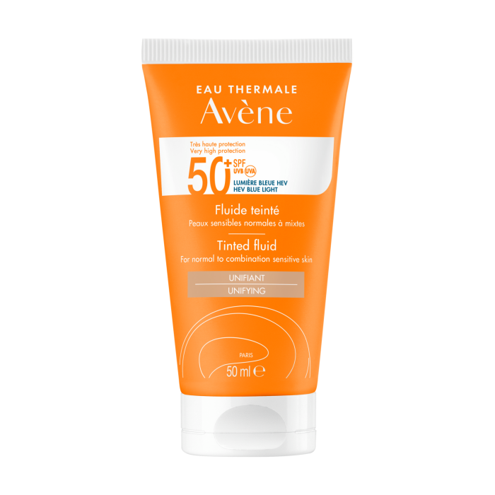 Avene Solar Fluído Spf50+ com Cor Pele Normal a Mista 50ml - Farmácia Garcia